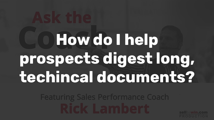 Rick Lambert, sales coach